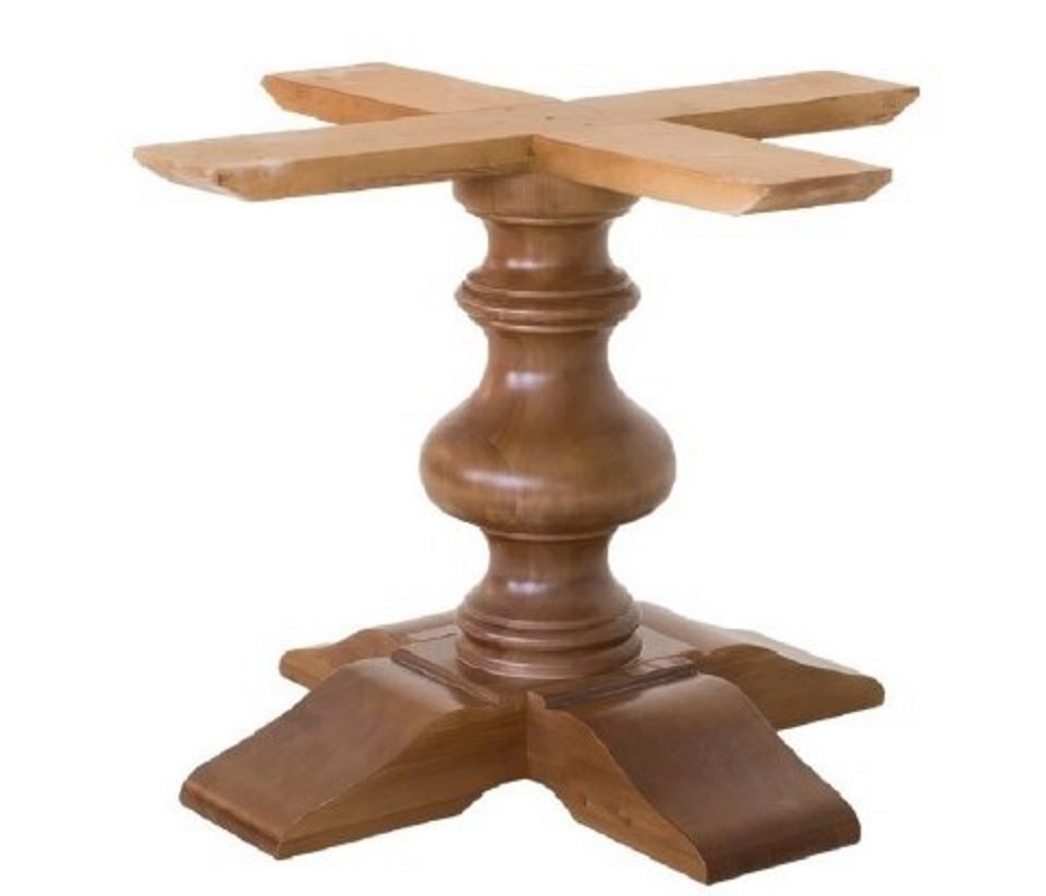 Base centrale tornita BIG in legno massello