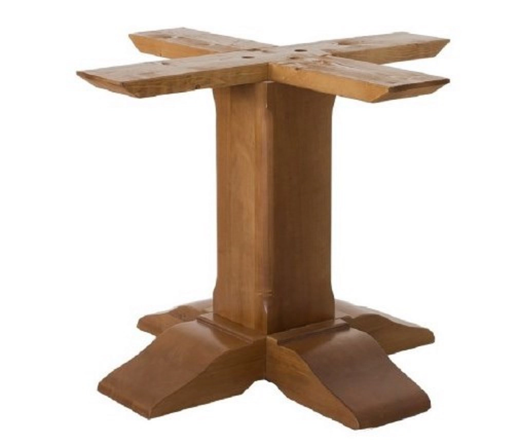 Base centrale liscia BIG in legno massello 