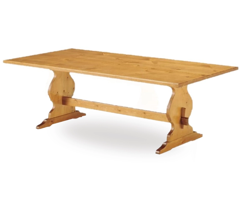 Tavolo Fratino legno massello pino L200 cm