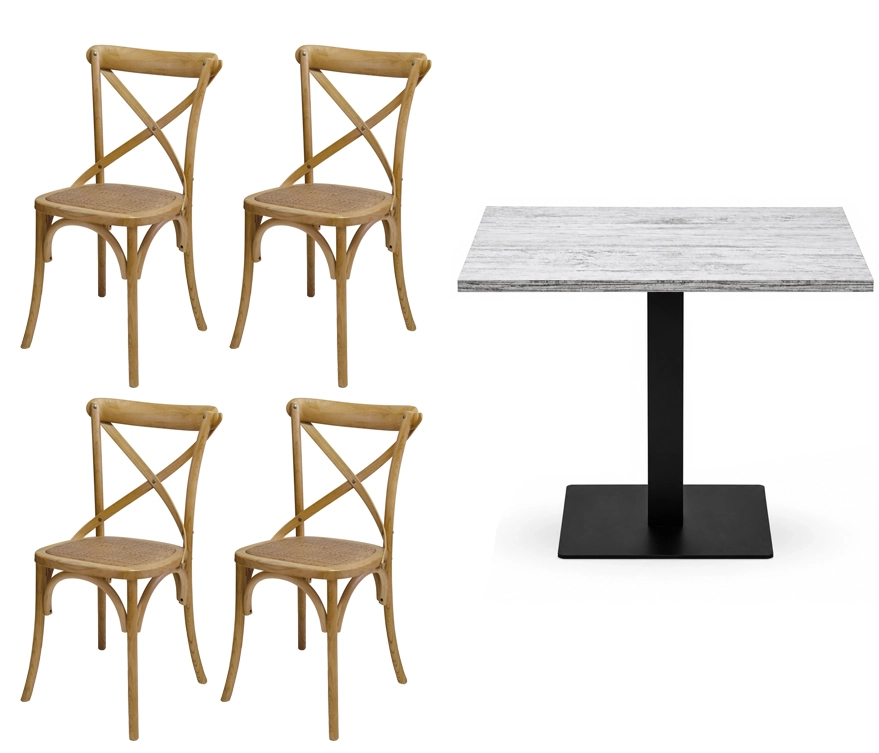 Set Reggio Calabria tavolo con 4 sedie 