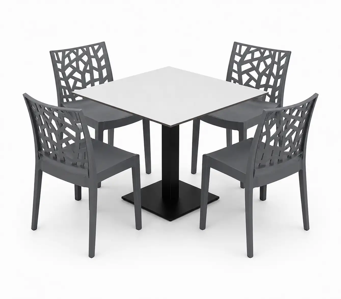 Set Sacile tavolo con 4 sedie per esterno 