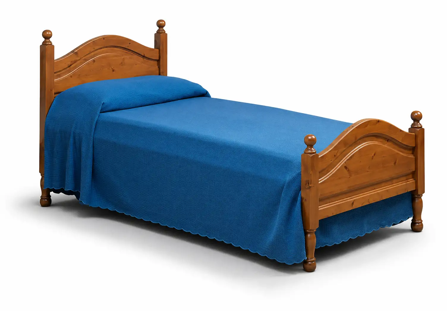 Letto singolo tornito 