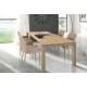 Anteprima foto (2/2) tavolo allungabile color rovere naturale con piano in laminato