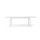 Anteprima foto (2/4) tavolo allungabile in stile moderno contemporaneo color bianco frassinato cm 160(246)x90