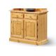 Anteprima foto (2/6) credenza 2 ante 2 cassetti in legno massello di pino massello arredamento stile rustico tirolese country provenzale