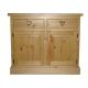 Anteprima foto (4/6) credenza 2 ante 2 cassetti in legno massello di pino massello arredamento stile rustico tirolese country provenzale