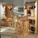 Anteprima foto (5/6) sgabelli torniti in legno per arredo contract bar ristorante pub birreria stile rustico country