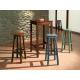 Anteprima foto (2/10) sgabelli in legno per arredamento bar pub birrerie irish pub stile rustico country