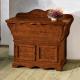 Anteprima foto (2/4) credenza madia in legno massello con 2 porte e 1 ribalta in stile classico arte povera