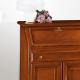 Anteprima foto (3/3) bureau in stile classico arte povera in legno massello 2 ante 3 cassetti e 1 ribalta