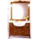 Anteprima foto (5/5) mobile bagno classico in legno 3 ante 2 cassetti con lavello mineralmarmo e specchiera