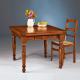 Anteprima foto (2/5) tavolo in stile classico in legno allungabile a libro con 1 cassetto e gambe tornite
