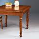 Anteprima foto (5/5) tavolo allungabile in legno con gambe tornite per arredi design classico arte povera