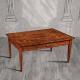 Anteprima foto (5/6) tavolino da salotto in legno con cassetto e piano intarsiato per arredamenti in stile classico arte povera