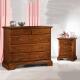 Anteprima foto (4/6) comodino 3 cassetti in legno zoccolo sagomato per arredi in stile classico