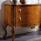 Anteprima foto (2/3) comò intagliato in legno per arredi classici con 2 cassetti