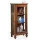 Anteprima foto (2/2) vetrinetta classica in legno 1 anta vetro 2 ripiani