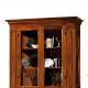 Anteprima foto (3/4) vetrina in legno 2 porte 3 ripiani con fianchi vetro per arredi classici
