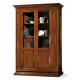 Anteprima foto (4/4) vetrina in legno 2 porte 3 ripiani con fianchi vetro per arredi classici