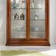 Anteprima foto (2/4) vetrina in legno 2 porte scorrevoli smontabile con fondino tappezzato per arredi stile classico