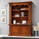 Anteprima foto (4/5) libreria classica intagliata in legno 2 ante 2 ripiani
