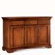 Anteprima foto (2/3) credenza 3 ante 3 cassetti in legno per arredamenti in stile classico