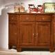 Anteprima foto (2/3) credenza in legno 4 ante 4 cassetti inclinati e smussati in stile classico arte povera