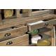 Anteprima foto (2/3) credenza con vetrina alta in legno di pino vecchio per arredamenti abitazioni o alberghi in stile