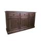 Anteprima foto (2/6) credenza in legno di pino 3 ante 3 cassetti per arredamenti rustici country provenzali baite taverne case montagna
