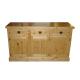 Anteprima foto (3/6) credenza in legno di pino 3 ante 3 cassetti per arredamenti rustici country provenzali baite taverne case montagna