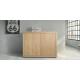 Anteprima foto (3/3) credenza base 2 ante design rustico moderno in legno color rovere