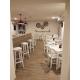 Anteprima foto (3/4) sedie in legno stile shabby chic vintage provenzale per ristorante bar pizzeria