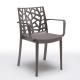 Anteprima foto sedie velletri polipropilene e fibra di vetro con braccioli per arredamento bar ristorante arredo giardino ed arredo interno