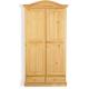 Anteprima foto (2/10) armadio rustico in legno di pino massello 2 ante 2 cassetti