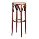 Anteprima foto (1/1) sgabello alto pizzeria thonet in legno di faggio massello con seduta in paglia di vienna