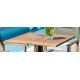 Anteprima foto piano 70x70 in legno di acacia per uso esterno bar ristorante piscina terrazze stabilimento balenare