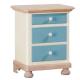 Anteprima foto (3/3) comodino in legno con 3 cassetti.