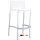 Anteprima foto (1/1) sgabelli alti in polipropilene con gambe in alluminio per arredi in stile moderno per b&b hotel ristorante uso esterno.