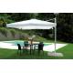 Anteprima foto (1/3) ombrellone quadrato per arredo piscine ristoranti alberghi palo bianco copertura bianca