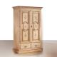Anteprima foto (4/6) armadio in legno 2 porte 2 casssetti per arredamenti in stile decorato