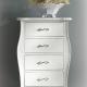 Anteprima foto (4/5) cassettiera in stile moderno contemporaneo 4 cassetti bombata