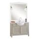 Anteprima foto (6/6) mobile bagno classico in legno con lavabo mineralmarmo con specchiera