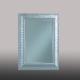 Anteprima foto (2/4) specchiera argento con vetro molato per arredamenti in stile moderno contemporaneo