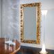 Anteprima foto (3/5) specchiera rettangolare lavorata foglia oro per arredi in stile classico barocco