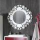 Anteprima foto (6/7) cornice con specchio rotonda lavorata per arredamenti moderni e contemporanei