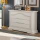 Anteprima foto (2/4) comodino in legno 3 cassetti 1 a scatto bianco arredamenti stile moderno