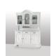 Anteprima foto (2/2) credenza provenzale shabby chic con 3 ante e sopralzo con cornice curvata