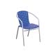 Anteprima foto sedia per arredo contract esterno struttura ferro epoxy silver seduta plastica