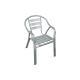 Anteprima foto sedie esterno in alluminio con braccioli per arredo bar ristorante