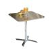 Anteprima foto (2/2) tavolo pieghevole per arredo esterno bar pizzerie pub in alluminio e acciaio 70×70 cm con bordo arrotondato